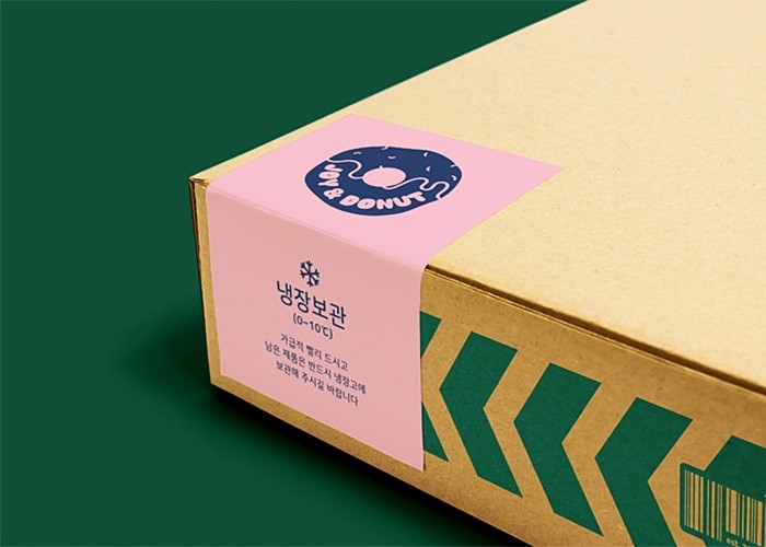 택배 상자 봉인 스티커