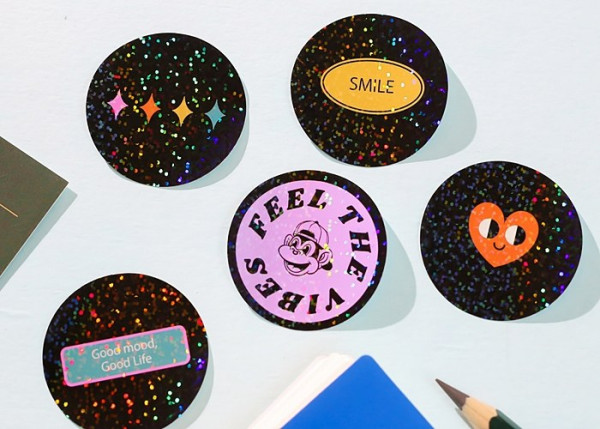 소량 스파클 도무송 스티커 인쇄 상세 이미지 4