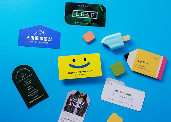 자유로운 8가지 도무송 모양명함 상세 이미지 1