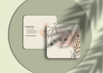 트렌디한 60×60mm 정사각 미니명함 상세 이미지 2 썸네일